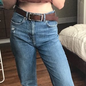 Brown Italian Leather Belt